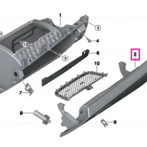 Comandă acum Glove box lid COGNAC - BMW