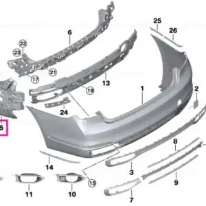 Reducere extra Suport lateral spate stânga - BMW