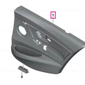 Cumpără acum Door lining cloth rear left ANTHRAZIT - BMW