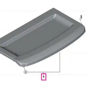 Reducere Rear window shelf SCHWARZ - BMW