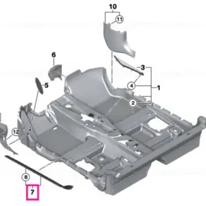 Bandă capac intrare dreapta - BMW - Mini Preț redus