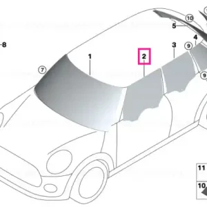 Reducere Door window, front left - BMW - Mini