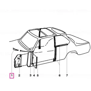 Ultima șansă Capac acoperire dreapta - BMW