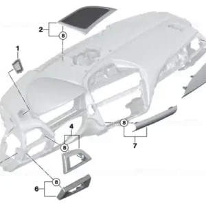 Capac tablou bord, stânga - BMW Ofertă limitată