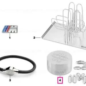 BMW set of paper clips SPACE GREY Preț redus