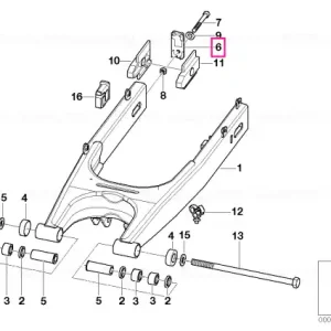 Supporting plate BLACK - BMW Motorrad Expediere rapidă