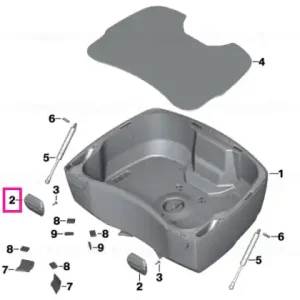 Doar azi Hinge Top Case - BMW Motorrad