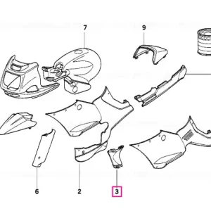 Bestseller Left primed connecting piece - BMW Motorrad
