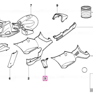 Right primed connecting piece - BMW Motorrad Noutate