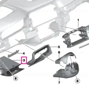 Vezi acum Folding box, driver's side SCHWARZ - BMW