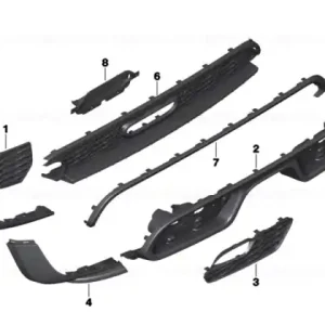 Black band, rear lower right JCW / PDC - BMW - Mini Vezi acum