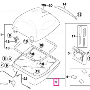 Popular Bottom part f top case - BMW Motorrad
