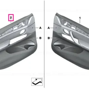 Comandă acum Panou trim ușă piele față stânga INDIVIDUAL - BMW