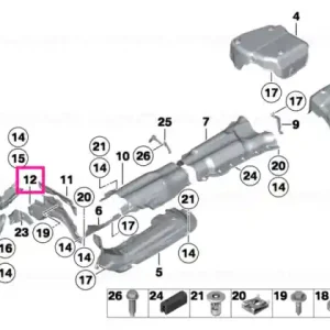 Cumpără acum Heat insulation, firewall, lower - BMW