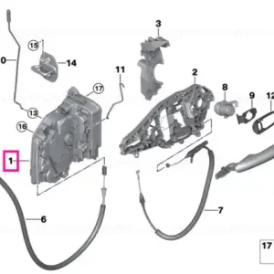 Transport gratuit System latch, left ZS - BMW