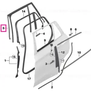 Cumpără acum Window guide, left rear door - BMW