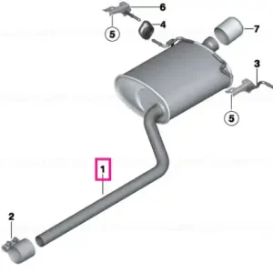 Rear silencer - BMW - Mini Ieftin