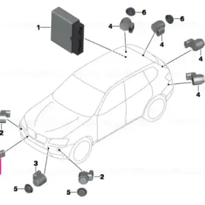 Senzor ultrasonic Space Gray WA52 - BMW Reduceri