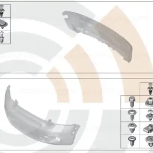 Set piese montaj bară protecție spate VALUE LINE - BMW - Mini Doar azi