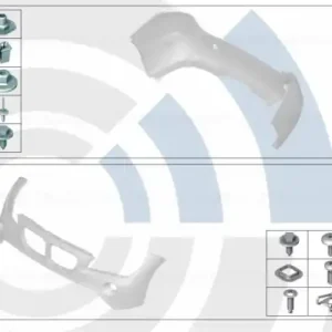 Set elemente montaj bara protectie spate, Kit Value Parts - BMW X1 E84 Ofertă specială