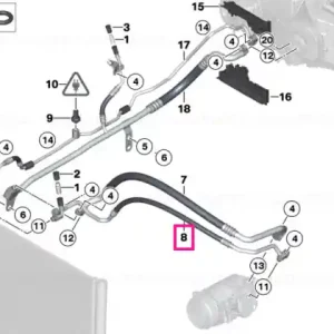 Ansamblu furtun presiune R134A - BMW Livrare gratuită