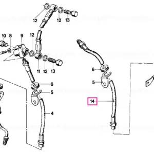 Furtun frână 730 LG - BMW Motorrad Reducere specială