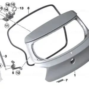 Strut corp arc gaz spate stânga - BMW Ieftin