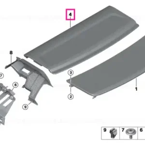 Storage shelf, front EVERESTGRAU - BMW Preț redus