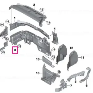 Bulkhead, lower section - BMW Preferatul clienților