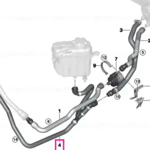 Reducere Furtun radiator și retur motor - BMW