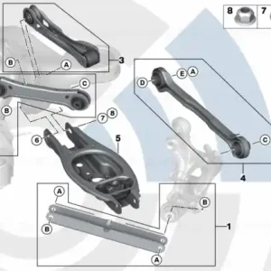 Set reparatie brat control suspensie, punte spate, Kit Value Parts - BMW X1 E84 Livrare expres