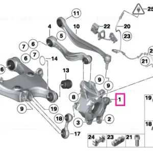 Wheel carrier, rear left - BMW Ofertă