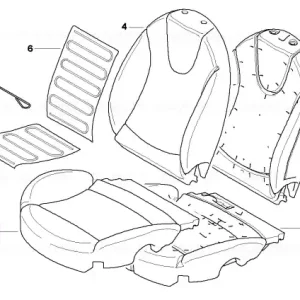 Capac scaun sport tesatura/piele, TOFFY - BMW - Mini Reduceri