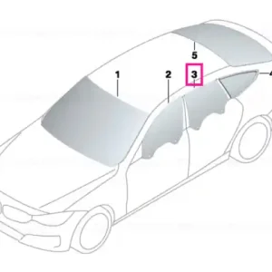 Super ofertă Door window, rear left SSG - BMW