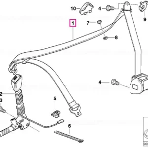 Centură siguranţă faţă dreapta fără limitator - BMW Vezi acum