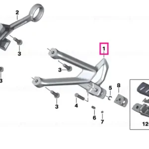 Suport poggiapiedi spate stânga - BMW Motorrad Ofertă exclusivă