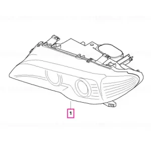 Bi-xenon headlight AKL, right - BMW Cel mai vândut