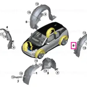 Capac nişă roată spate stânga - BMW Nu rata