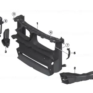 Air duct, exterior radiator, right M - BMW Cel mai bun preț