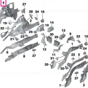 Structura suport dreapta - BMW Livrare rapidă