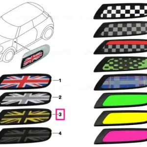 Set ornament cu pernă GOLD JACK - BMW - Mini Reduceri