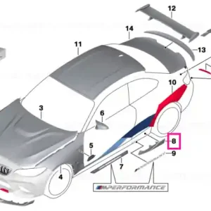 Reducere specială Sill attachment, carbon, left M PERFORMANCE - BMW