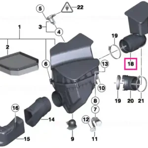 Chilipir Rubber boot with resonator - BMW