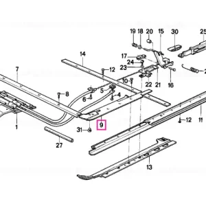 Slide rail left - BMW Ofertă limitată
