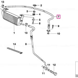 Oil cooling pipe inlet - BMW Motorrad Calitate înaltă
