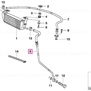 Cel mai vândut Oil cooling pipe outlet - BMW Motorrad