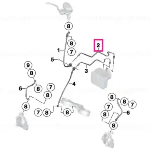 Ofertă de sezon Brake pipe control circuit, front - BMW Motorrad