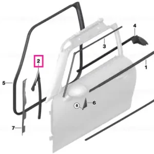 Garnitura colt ornament interior dreapta - BMW - Mini Retur ușor