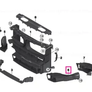Air duct, brake, left - BMW Ofertă limitată