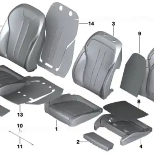 Cel mai bun preț Foam section, comf. backrest, A/C, right - BMW